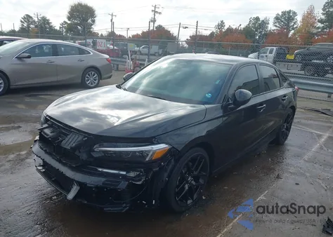 2025 Honda Civic Hybrid Sport/Sport Touring from USA, damaged, VIN 2HGFE4F85SH348828